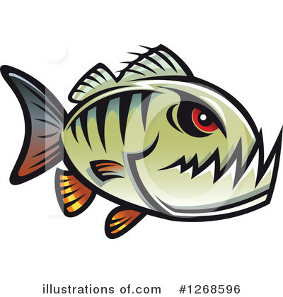 Piranha Clipart #1268596 by Vector Tradition SM