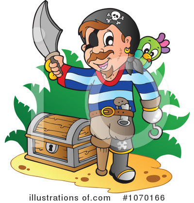 Royalty-Free (RF) Pirate Clipart Illustration by visekart - Stock Sample #1070166