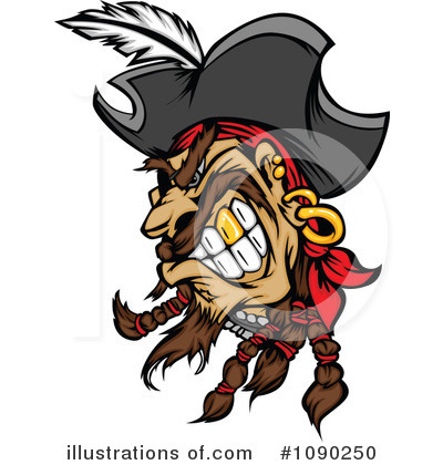 Royalty-Free (RF) Pirate Clipart Illustration by Chromaco - Stock Sample #1090250