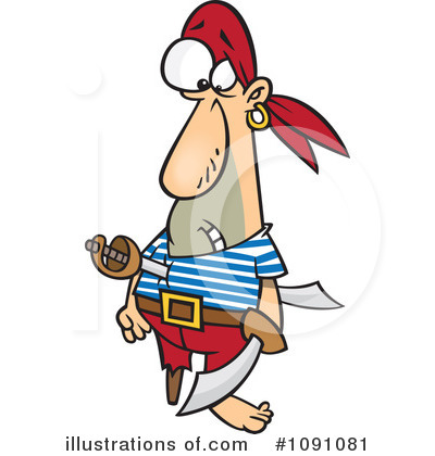 Royalty-Free (RF) Pirate Clipart Illustration by toonaday - Stock Sample #1091081
