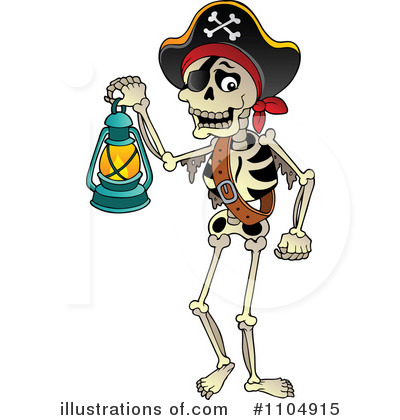 Royalty-Free (RF) Pirate Clipart Illustration by visekart - Stock Sample #1104915