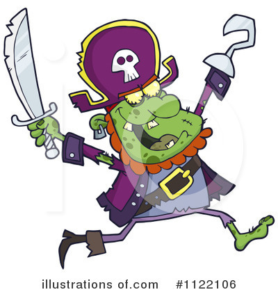 Royalty-Free (RF) Pirate Clipart Illustration by Hit Toon - Stock Sample #1122106