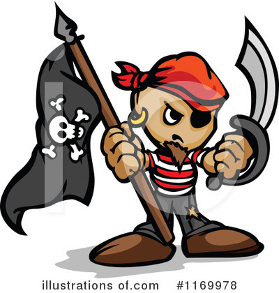 Royalty-Free (RF) Pirate Clipart Illustration by Chromaco - Stock Sample #1169978