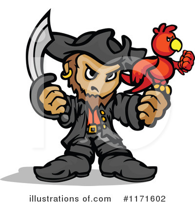 Royalty-Free (RF) Pirate Clipart Illustration by Chromaco - Stock Sample #1171602