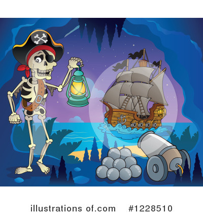 Royalty-Free (RF) Pirate Clipart Illustration by visekart - Stock Sample #1228510