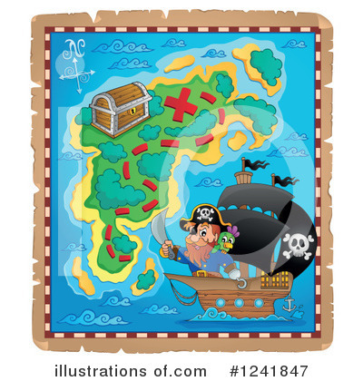 Treasure Map Clipart #1241847 by visekart