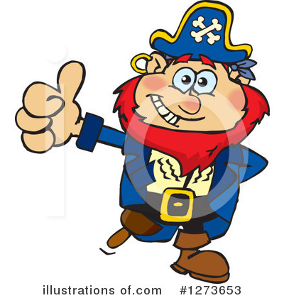 Pirate Clipart #1273653 by Dennis Holmes Designs