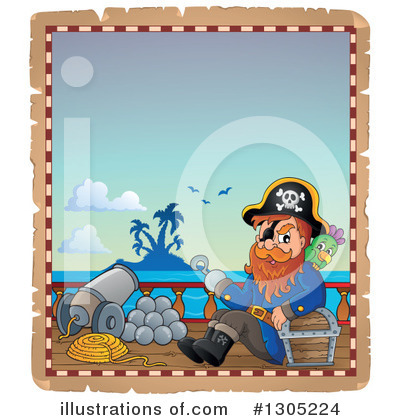 Royalty-Free (RF) Pirate Clipart Illustration by visekart - Stock Sample #1305224