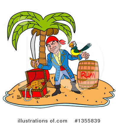Pirate Clipart #1355839 by LaffToon