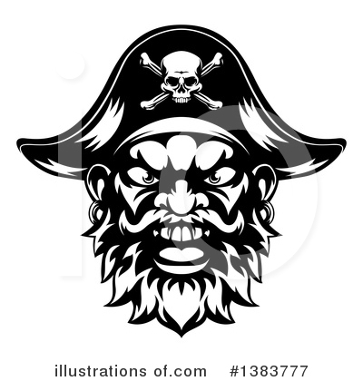 Royalty-Free (RF) Pirate Clipart Illustration by AtStockIllustration - Stock Sample #1383777