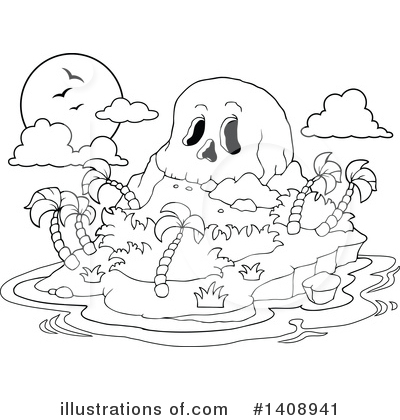 Skulls Clipart #1408941 by visekart