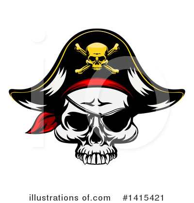 Skull Clipart #1415421 by AtStockIllustration