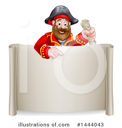 Royalty-Free (RF) Pirate Clipart Illustration by AtStockIllustration - Stock Sample #1444043
