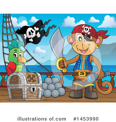 Royalty-Free (RF) Pirate Clipart Illustration by visekart - Stock Sample #1453990