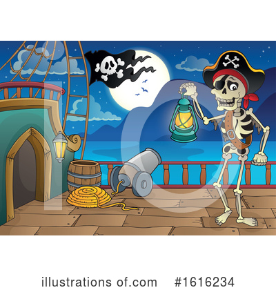 Royalty-Free (RF) Pirate Clipart Illustration by visekart - Stock Sample #1616234