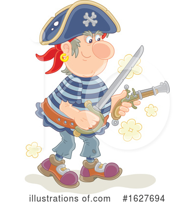 Royalty-Free (RF) Pirate Clipart Illustration by Alex Bannykh - Stock Sample #1627694
