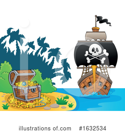 Pirate Ship Clipart #1632534 by visekart