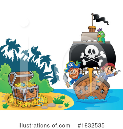 Royalty-Free (RF) Pirate Clipart Illustration by visekart - Stock Sample #1632535