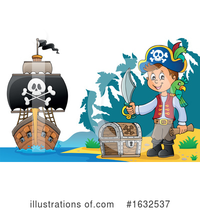Royalty-Free (RF) Pirate Clipart Illustration by visekart - Stock Sample #1632537