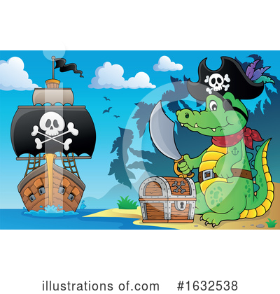 Royalty-Free (RF) Pirate Clipart Illustration by visekart - Stock Sample #1632538