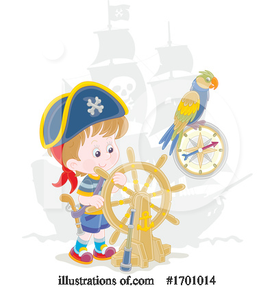 Pirate Ship Clipart #1701014 by Alex Bannykh