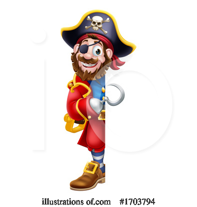 Royalty-Free (RF) Pirate Clipart Illustration by AtStockIllustration - Stock Sample #1703794