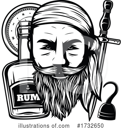 Rum Clipart #1732650 by Vector Tradition SM