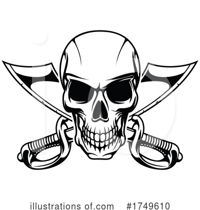 Skulls Clipart #1749610 by Vector Tradition SM