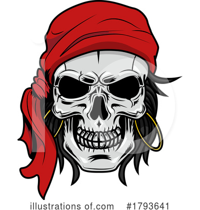 Pirate Skull Clipart #1793641 by Hit Toon