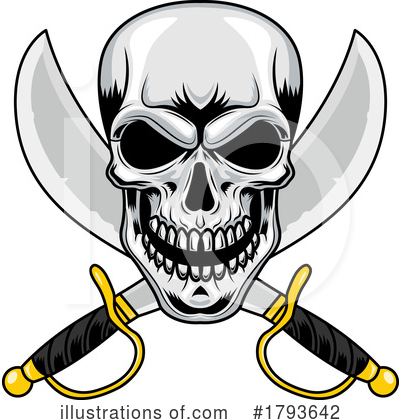 Skull Clipart #1793642 by Hit Toon