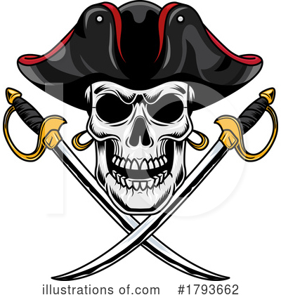 Royalty-Free (RF) Pirate Clipart Illustration by Hit Toon - Stock Sample #1793662