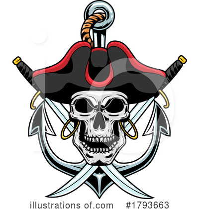 Skull Clipart #1793663 by Hit Toon
