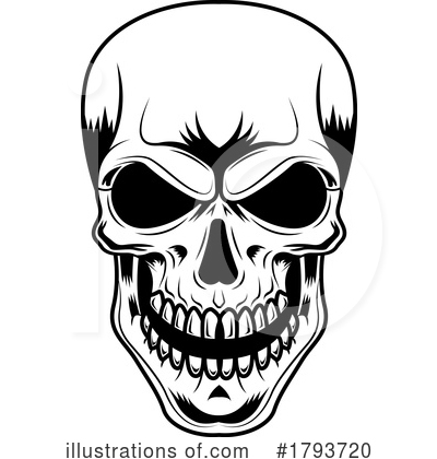 Skull Clipart #1793720 by Hit Toon