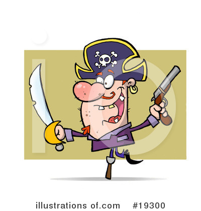 Royalty-Free (RF) Pirate Clipart Illustration by Hit Toon - Stock Sample #19300