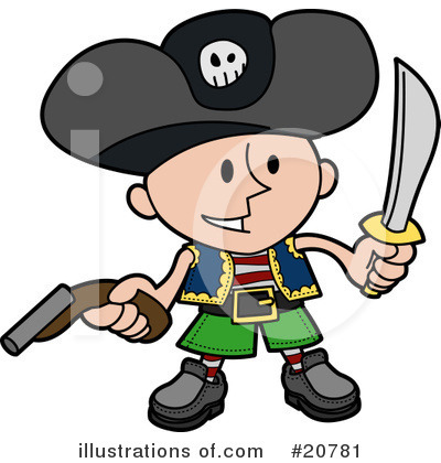 Royalty-Free (RF) Pirate Clipart Illustration by AtStockIllustration - Stock Sample #20781