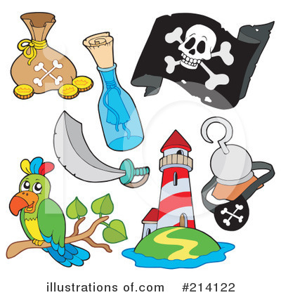 Royalty-Free (RF) Pirate Clipart Illustration by visekart - Stock Sample #214122