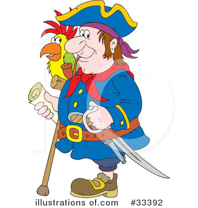 Royalty-Free (RF) Pirate Clipart Illustration by Alex Bannykh - Stock Sample #33392