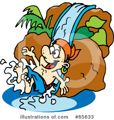 Swimming Clipart #65633 by Dennis Holmes Designs