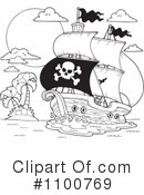 Pirate Ship Clipart #1100769 by visekart