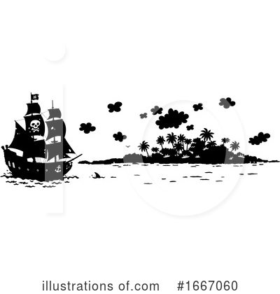 Royalty-Free (RF) Pirate Ship Clipart Illustration by Alex Bannykh - Stock Sample #1667060
