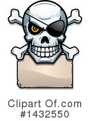 Pirate Skull Clipart #1432550 by Cory Thoman