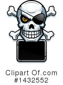 Pirate Skull Clipart #1432552 by Cory Thoman
