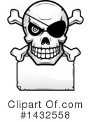 Pirate Skull Clipart #1432558 by Cory Thoman