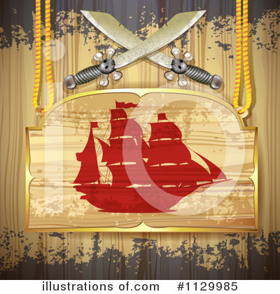 Royalty-Free (RF) Pirates Clipart Illustration by merlinul - Stock Sample #1129985