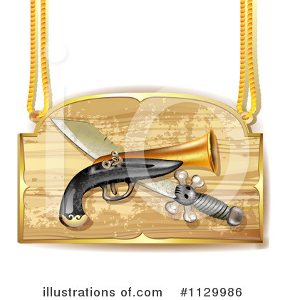Royalty-Free (RF) Pirates Clipart Illustration by merlinul - Stock Sample #1129986