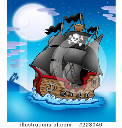 Royalty-Free (RF) Pirates Clipart Illustration by visekart - Stock Sample #223046