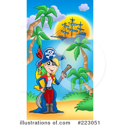 Royalty-Free (RF) Pirates Clipart Illustration by visekart - Stock Sample #223051