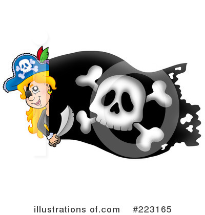 Royalty-Free (RF) Pirates Clipart Illustration by visekart - Stock Sample #223165