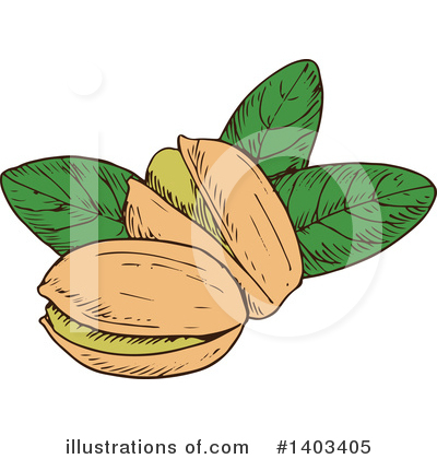 Royalty-Free (RF) Pistachio Clipart Illustration by Vector Tradition SM - Stock Sample #1403405