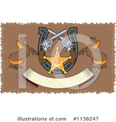 Royalty-Free (RF) Pistol Clipart Illustration by patrimonio - Stock Sample #1136247